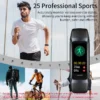 Montre connectée étanche pour IOS et Android, écran AMOLED de 1.1 pouces, pour le sport, la natation, l'intérieur et l'extérieur