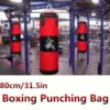Sac de sable de frappe, sac de boxe lourd avec crochet de plafond, chaîne en acier, entraînement physique MMA Kickboxing Muay Thai karaté Taekwondo