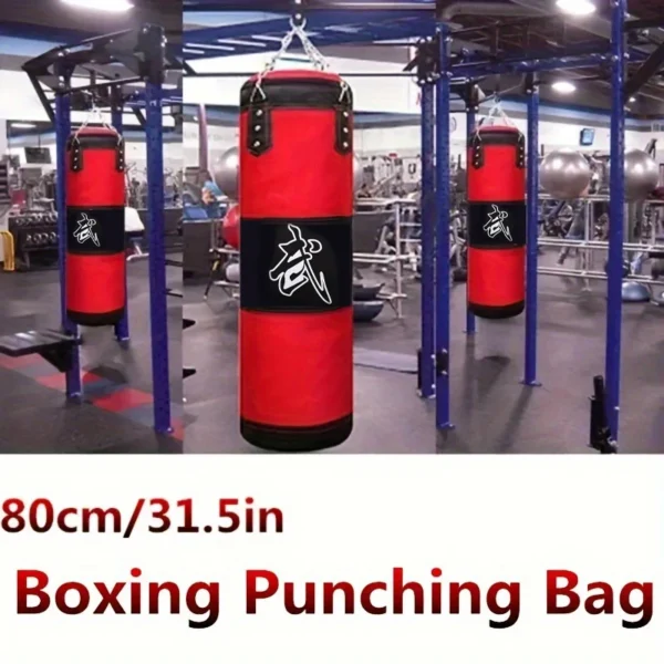 Sac de sable de frappe, sac de boxe lourd avec crochet de plafond, chaîne en acier, entraînement physique MMA Kickboxing Muay Thai karaté Taekwondo