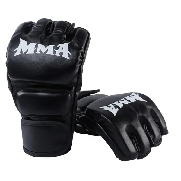Gants d'entraînement de boxe professionnels, coussin en cuir demi-doigt pour adultes, Sanda boxe UFC, sac de sable d'entraînement, jointures