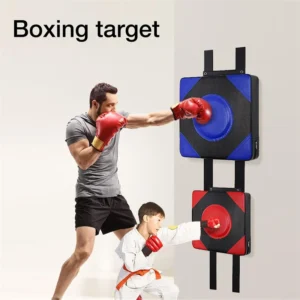 Tapis de frappe mural en cuir PU, pour boxe, mise au point murale, cible en mousse, chasseur de boxe, Fitness, sac de frappe mural