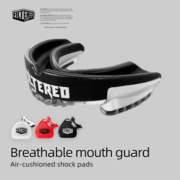 Protège-dents de boxe thaïlandaise pour adultes, protège-dents de sport filtré, protection de rugby, entraînement MMA, rapide, gastronomie