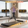 Tapis de course  2,5 CV, inclinaison réglable à 12 %, moteur, vitesse 6 km/h, tapis de course portable, antidérapant, absorption des chocs, affichage LED, léger, pour la maison et le bureau