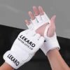 Gants de boxe professionnels MMA demi-doigt pour adultes, pour l'entraînement au Kickboxing Muay Thai