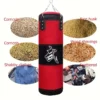 Sac de sable de frappe, sac de boxe lourd avec crochet de plafond, chaîne en acier, entraînement physique MMA Kickboxing Muay Thai karaté Taekwondo