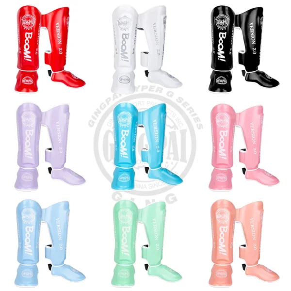 Muay Thai protège-jambes Sanda combat avec pieds dos protège-tibia boxe épaissi combat équipement de protection cheville Taekwondo