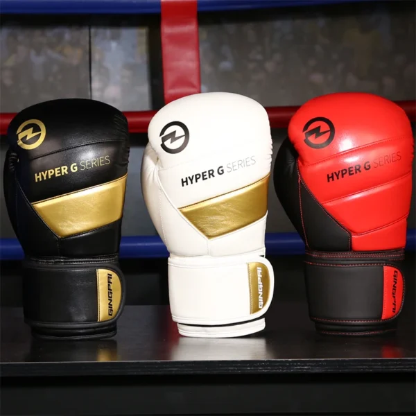 Gants de boxe en cuir PU de haute qualité, résistants à l'usure et respirants pour l'entraînement Sanda, gants de Combat de protection épais