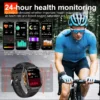 Montre connectée GPS d'extérieur pour hommes, de qualité militaire, boussole, fréquence cardiaque, appel BT, lampe de poche LED, étanche 10ATM, pour natation, nouveauté 2026