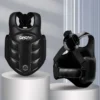 kf-Scd434e3e77aa48e7ba49ef7e5d9ba899G Protection de poitrine boxe MMA Kickboxing, gilet de protection des Arts martiaux WTF, bouclier côtelé réversible, uniforme d'entraînement de cible de Taekwondo
