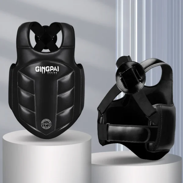 kf-Scd434e3e77aa48e7ba49ef7e5d9ba899G Protection de poitrine boxe MMA Kickboxing, gilet de protection des Arts martiaux WTF, bouclier côtelé réversible, uniforme d'entraînement de cible de Taekwondo