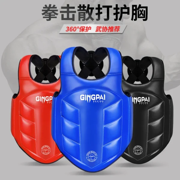 kf-Sd08f6c83d16b43c784a89ad6639c6825f Protection de poitrine boxe MMA Kickboxing, gilet de protection des Arts martiaux WTF, bouclier côtelé réversible, uniforme d'entraînement de cible de Taekwondo