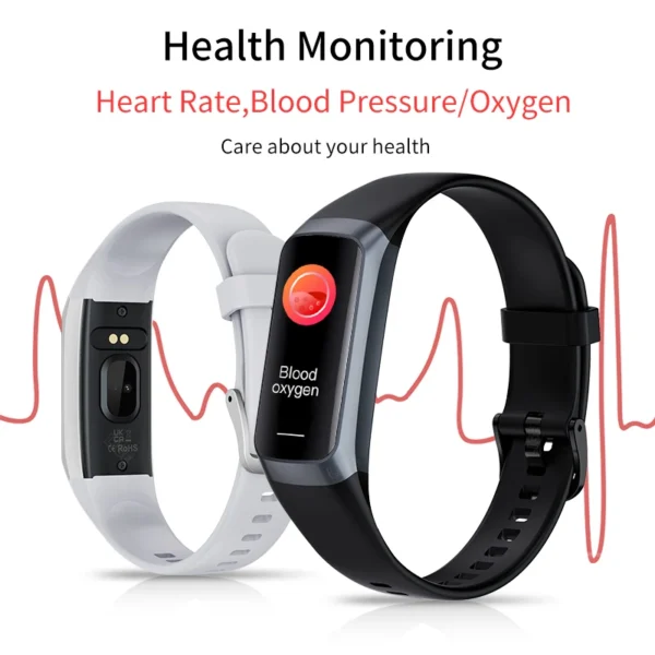 Montre connectée étanche pour IOS et Android, écran AMOLED de 1.1 pouces, pour le sport, la natation, l'intérieur et l'extérieur