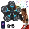 Machine musicale intelligente de boxe murale pour enfants, anti-stress, avec Bluetooth, entraîneur de frappe 3 vitesses, volume réglable, lumière rythmique LED, affichage des scores, rechargeable USB, ABS PU