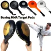 Palettes de cible de boxe, coussinets de cible MMA, poignée antidérapante, pagaies de poinçonnage avec sangle élastique pour la boxe MMA Muay Thai