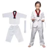 Costumes TKD à manches longues, uniformes de Taekwondo blancs, vêtements de karaté WTF Judo Dobok pour enfants et adultes, uniforme Gi unisexe 2025