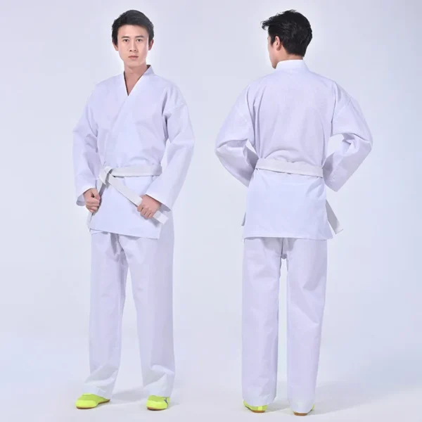 Équipement de karaté à manches longues trempé, uniforme Gi, jéet kune do, taekwondo, melon al, enfants et adultes