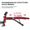 Banc de musculation réglable pour exercices complets du corps avec bandes de résistance, pour levée de poids, sit-ups et entraînements à domicile