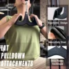 Ensemble de poignées de câble de gym - Barre de traction triceps/biceps, poignées antidérapantes pour la musculation à domicile
