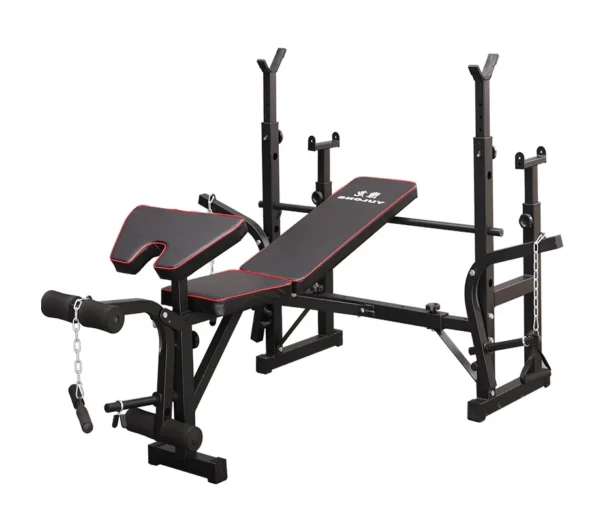 Support de puissance d'haltérophilie d'haltères multifonction, banc réglable, équipement de Fitness, banc d'haltères de force