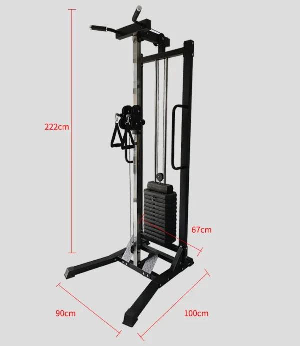 Station de gymnastique fonctionnelle Muti, Lat Pulldown, Machine à rangées basses, équipement de Fitness, câble unique croisé