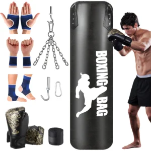 Sac de frappe suspendu pour adultes, équipement d'entraînement de boxe professionnel, Muay Thai, Kickboxing, sacs de frappe non remplis