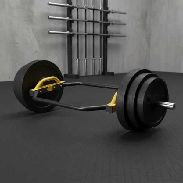 Barre hexagonale robuste pour soulevé de terre, barre de musculation pour la maison, la salle de sport, haute résistance, acier solide, sûre et fiable