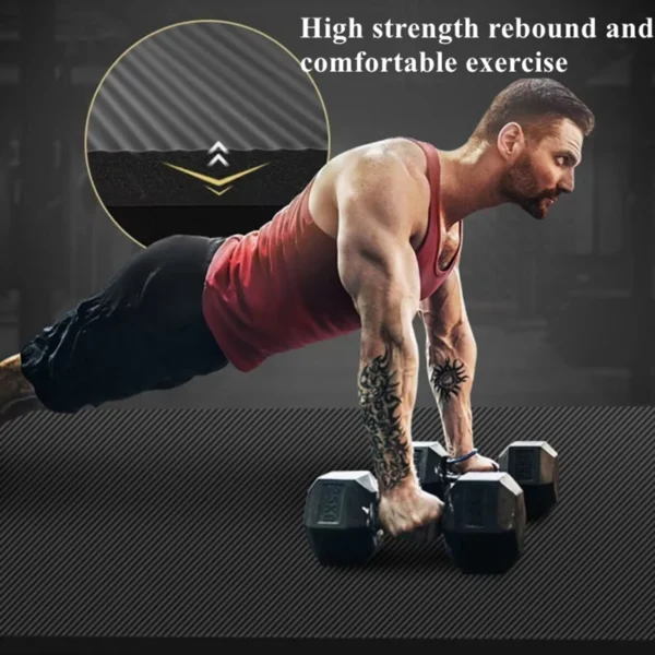 Coussin de planche de Sport antidérapant pour Yoga, 200/185 × 80/90cm, équipement de gymnastique, coussinets de Yoga en mousse larges, tapis de Pilate de Fitness, 10MM extra épais