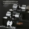 Haltères galvanisés, haltères professionnels de forme physique de gymnase, rotation interne, poids de 32kg, réglables, augmentation de 4kg, 2024