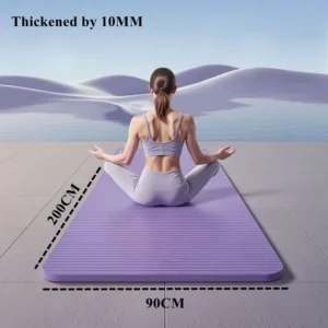 Coussin de planche de Sport antidérapant pour Yoga, 200/185 × 80/90cm, équipement de gymnastique, coussinets de Yoga en mousse larges, tapis de Pilate de Fitness, 10MM extra épais